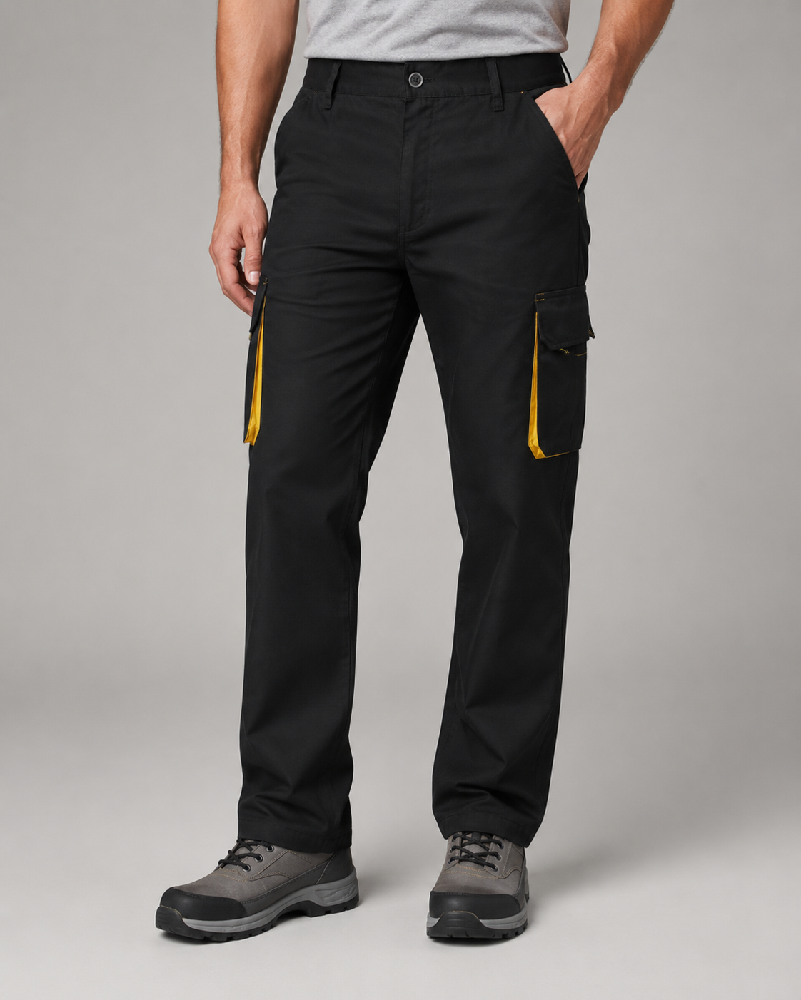 Pantaloni Bicolore Multitasche