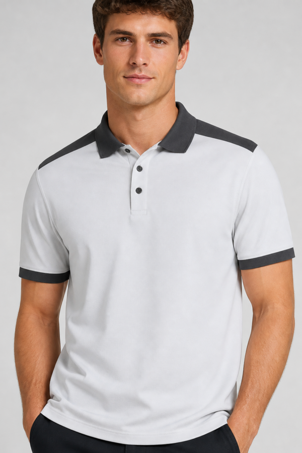 Polo stretch bicolore | Unisex