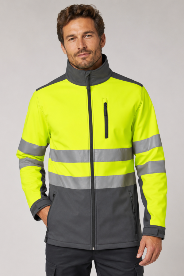Giacca Bicolore Softshell - Alta Visibilità