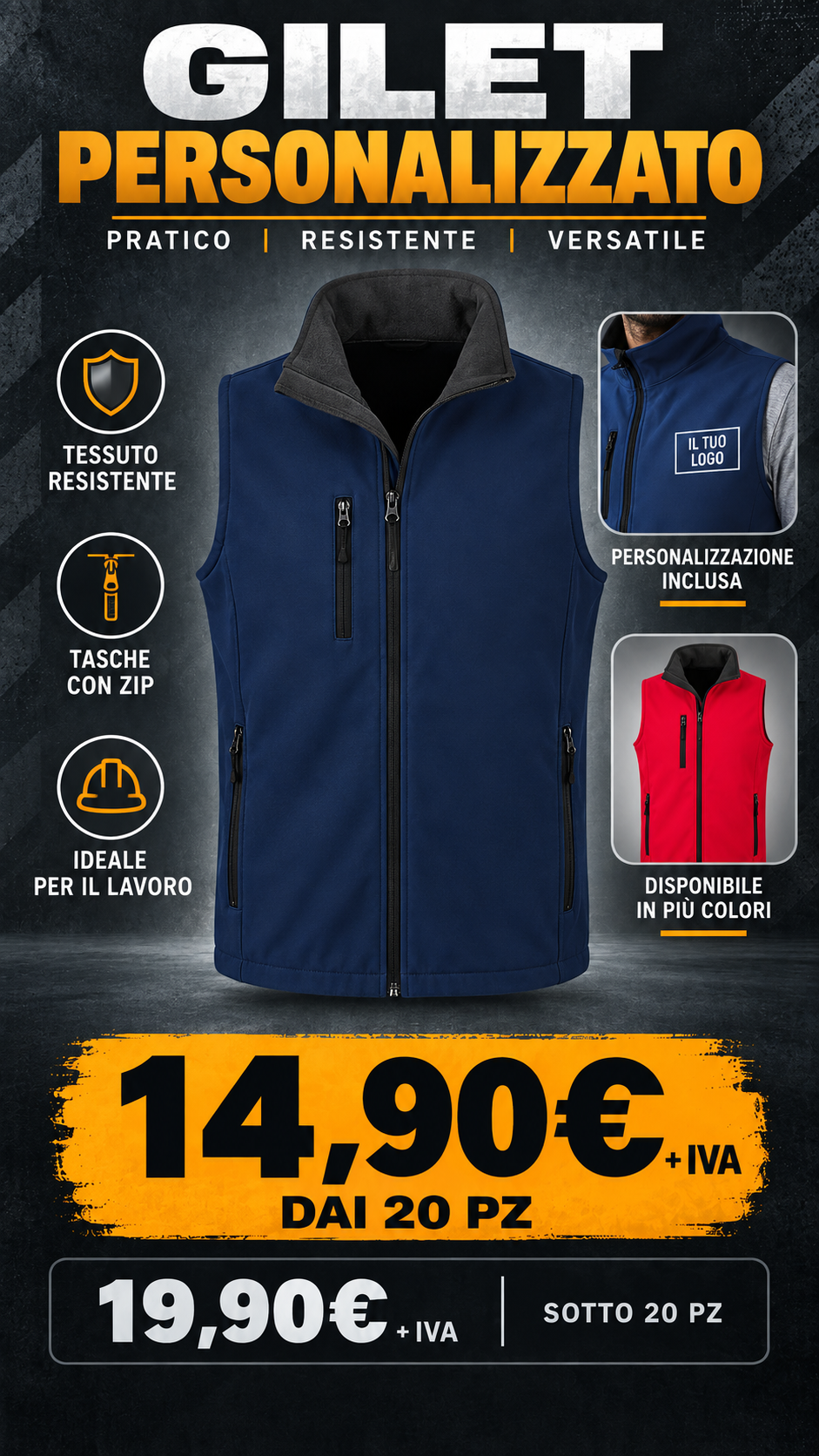 Promo Gilet da Lavoro Personalizzato