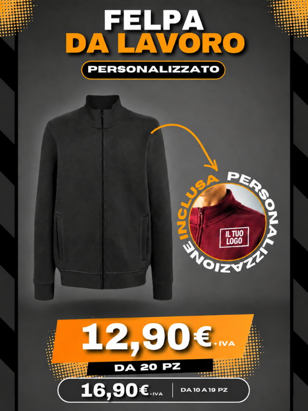 Promo Felpa da Lavoro Personalizzata