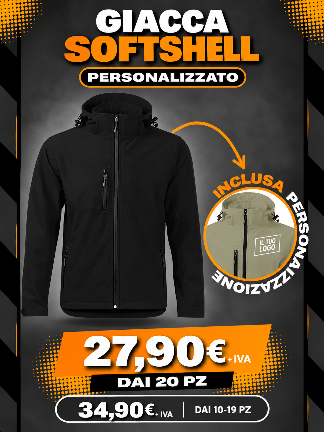 Promo Giacca Softshell da Lavoro Personalizzata