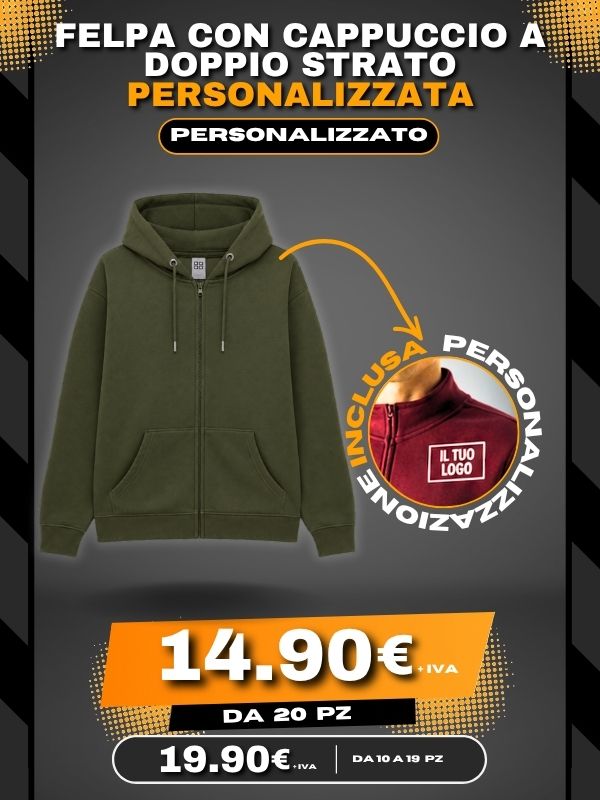 Promo Felpa Con Cappuccio a Doppio Strato